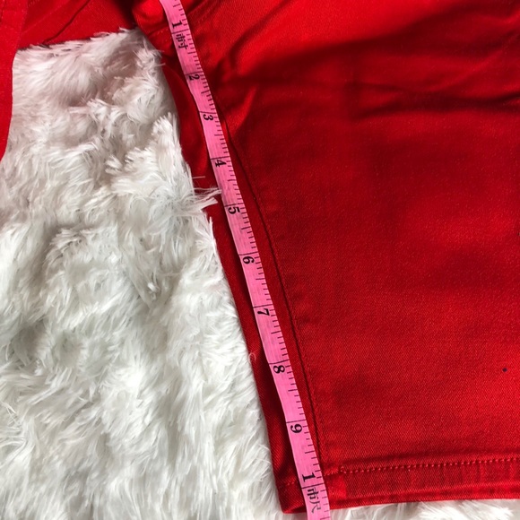 Miss Kitty Couture Red Capri Jeans Size 13 - Picture 14 of 15